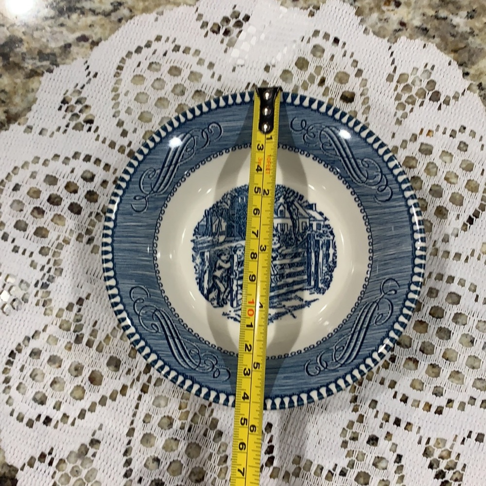 💕5/$15 Vintage Currier & Ives Berry Fruit Bowl - Picture 4 of 4